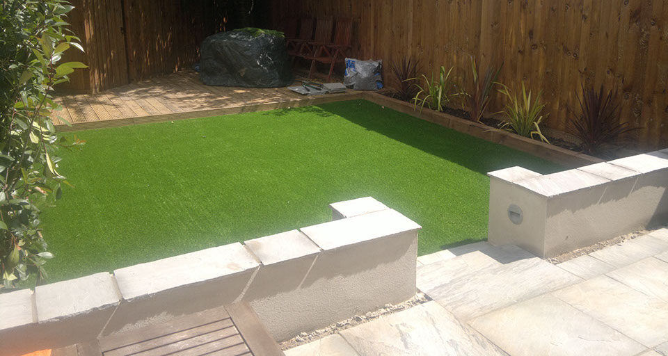 New lawn and fencing