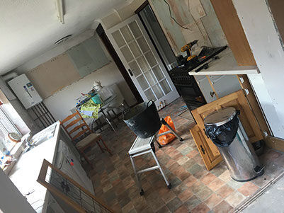 Interior renovation work
