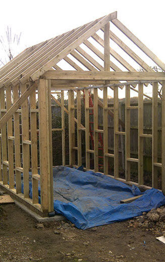 Timber-framed garden structure