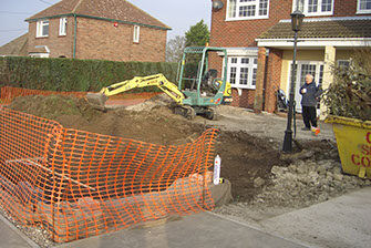 Groundwork and brickwork